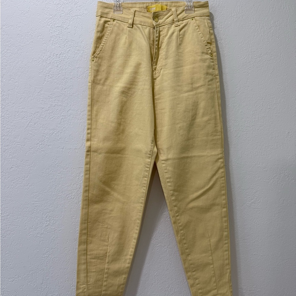 High Rise Yellow Jeans - Picture 2 of 8